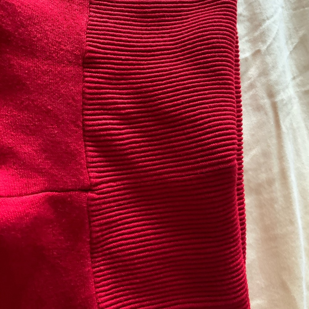 Zara Basic Red Flare Mini Skirt - image 4